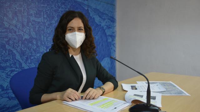 Noelia de la Cruz este jueves en rueda de prensa.