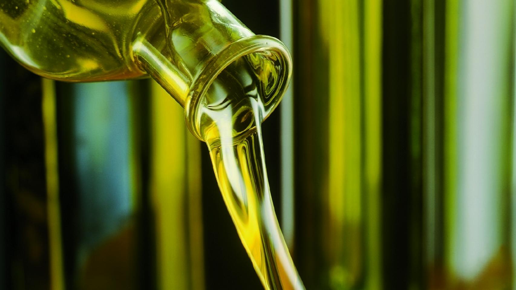 Botellas de aceite de oliva.