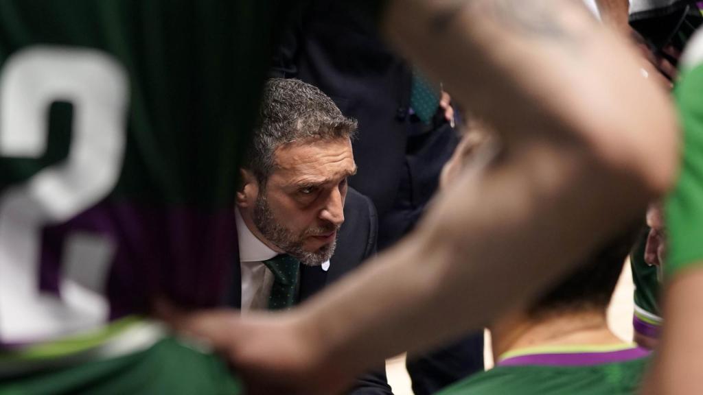 Ibon Navarro, en el partido ante el UCAM Murcia.