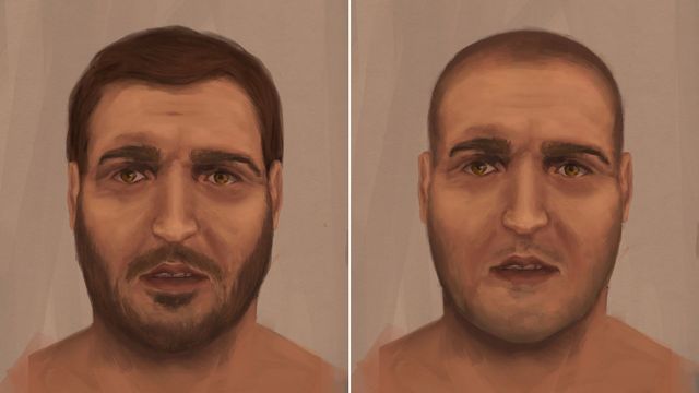 Retrato elaborado por aproximación facial por el Instituto de Medicina Legal de Galicia.