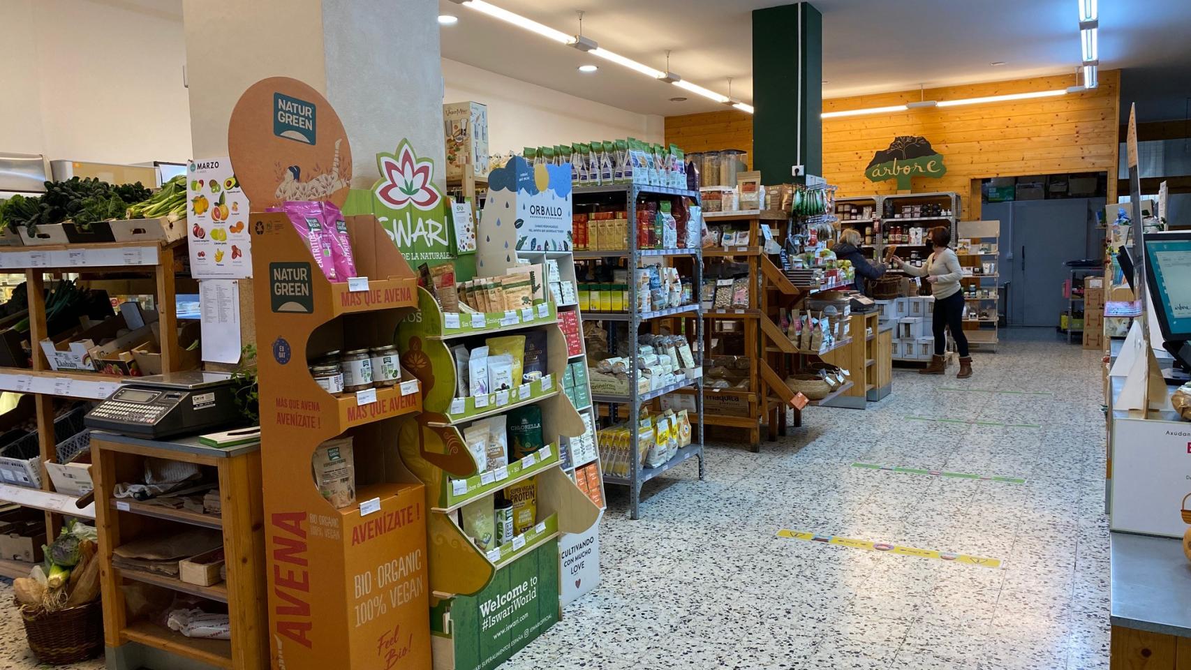 Tienda de la cooperativa Árbore en Vigo.