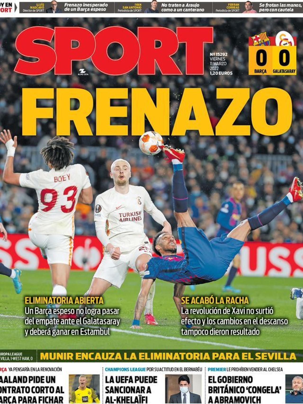Portada SPORT