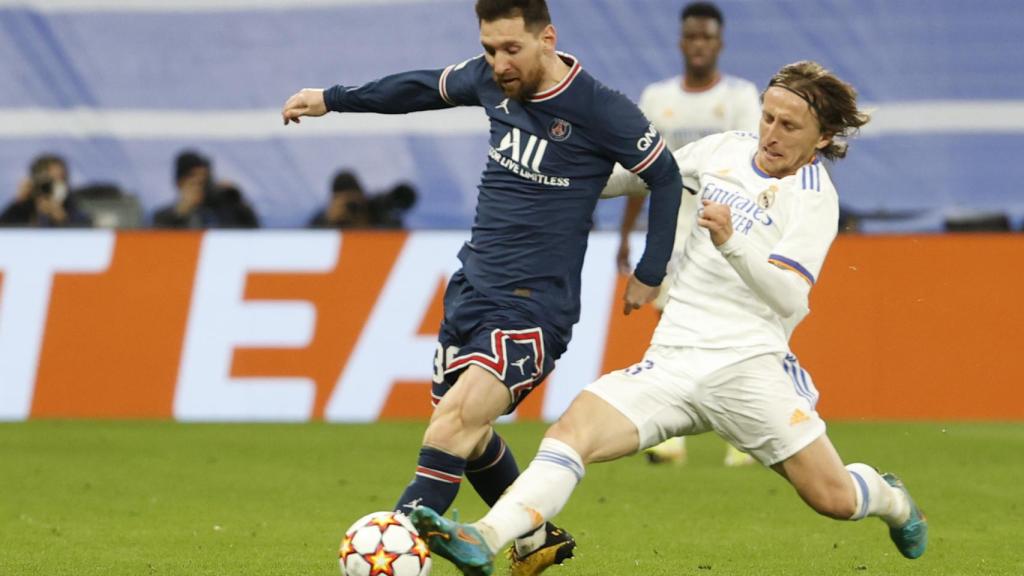 El robo de Modric a Messi en el Real Madrid - PSG