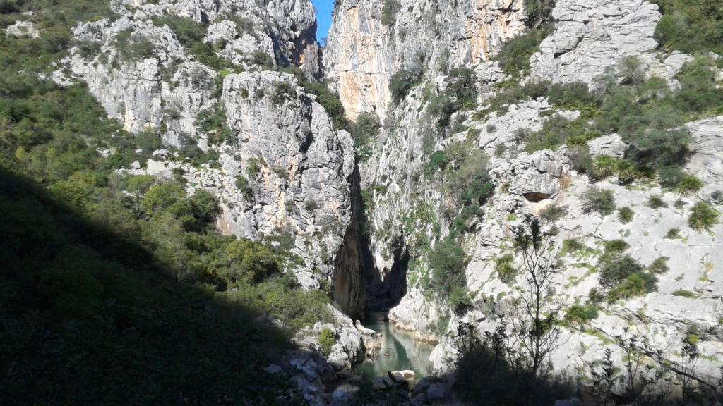 El Cañón de las Buitreras se localiza en la Serranía de Ronda.