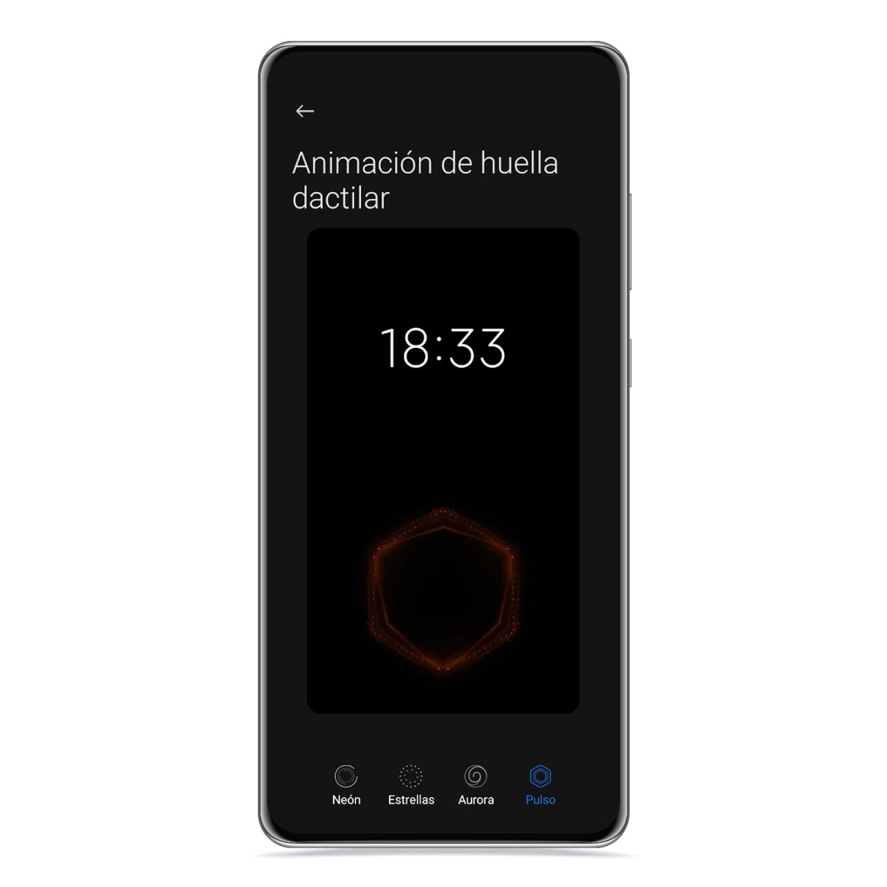 Animación de huella dactilar
