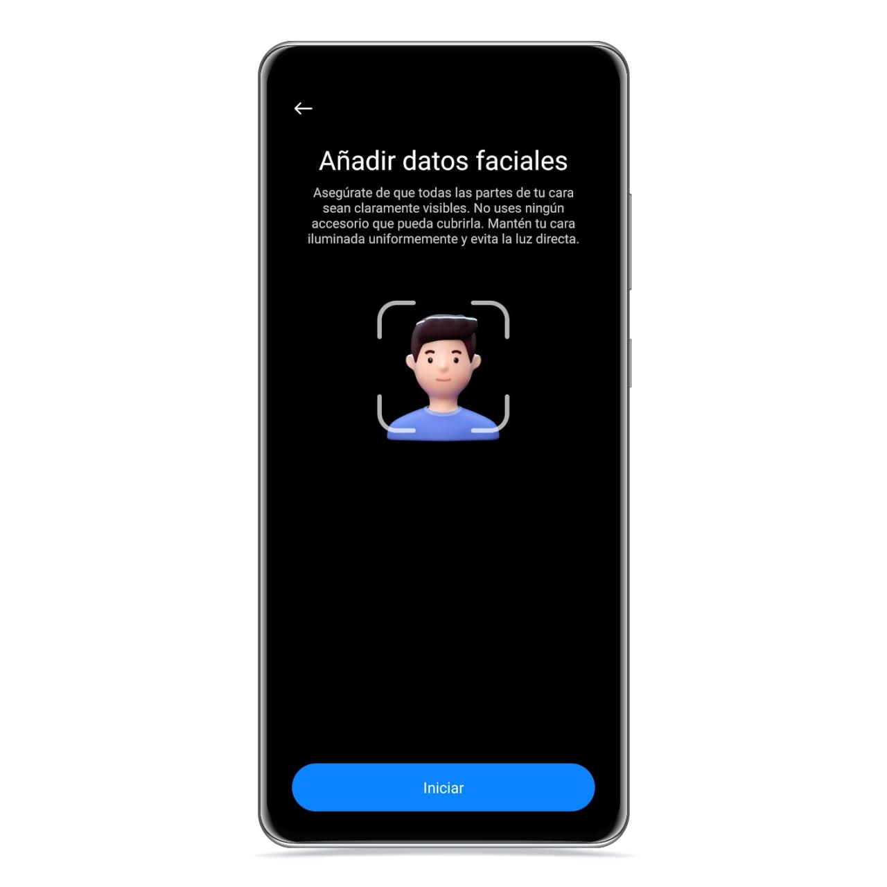 Datos faciales en MIUI
