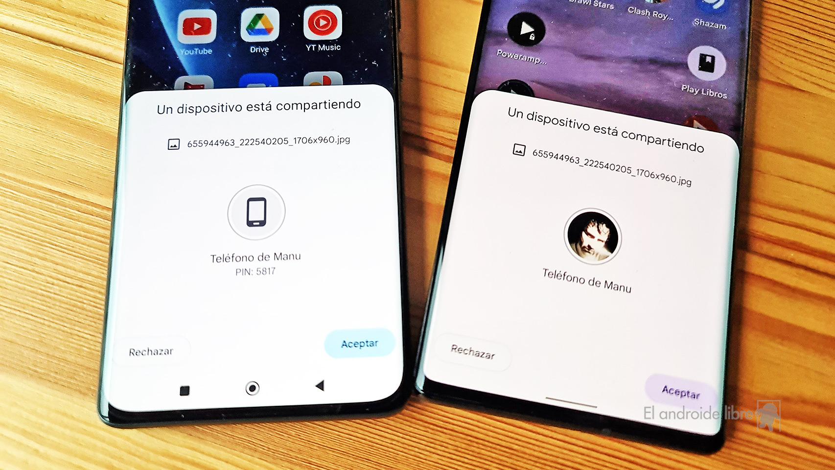 Ya puedes compartir un archivo con varios amigos con Nearby Share