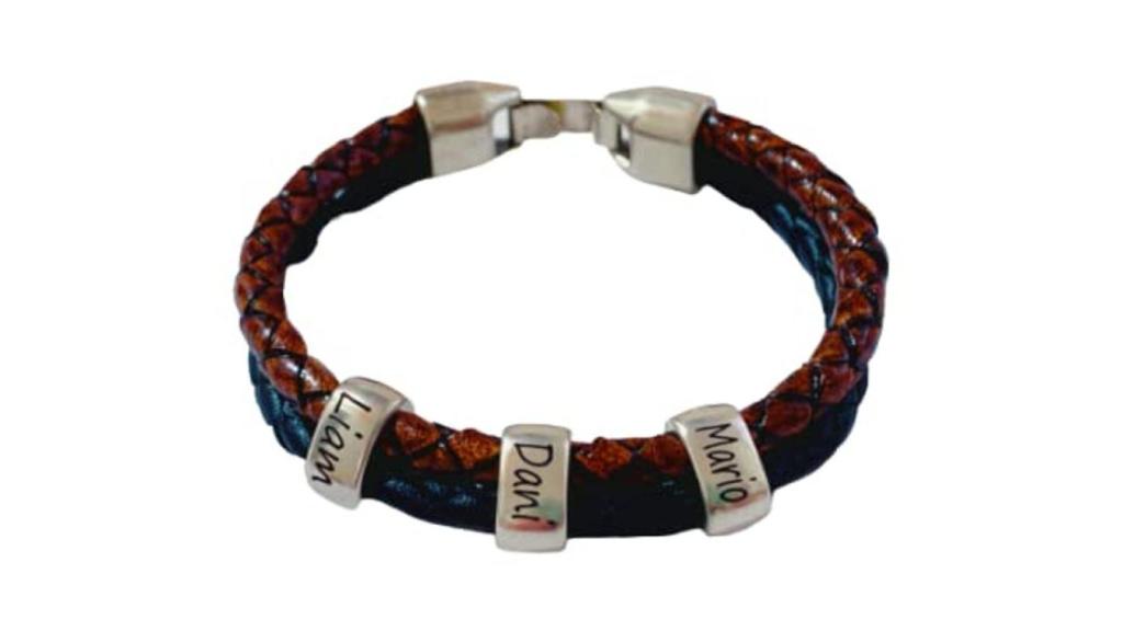 Pulsera de cuero personalizable