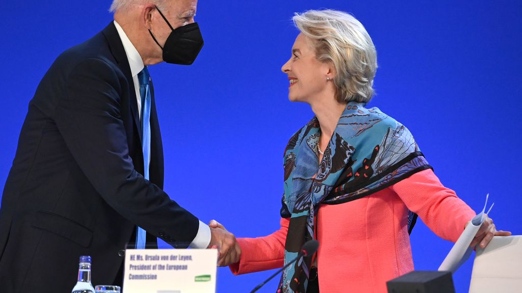 Joe Biden y Ursula Von der Leyen.