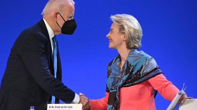 Joe Biden y Ursula Von der Leyen.