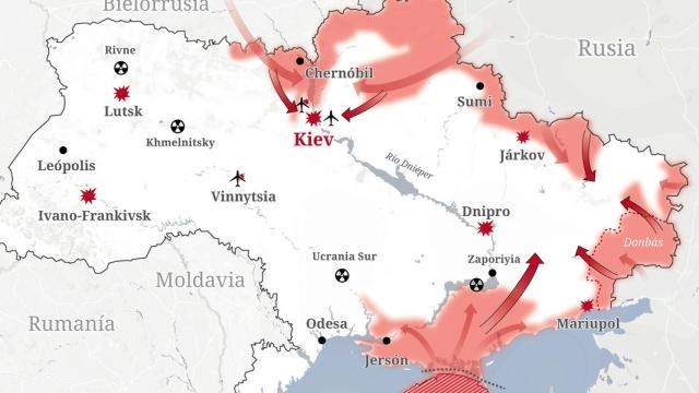 Fuentes: WNA, EFE, Fuerzas Armadas de Ucrania, The New York Times, ISW y elaboración propia.