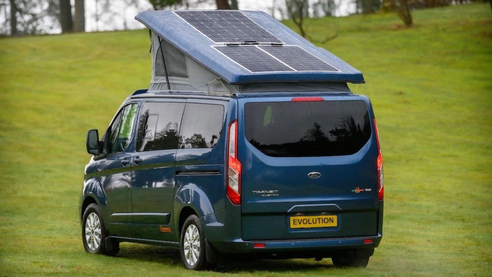 Así es el diseño de la caravana con paneles solares.