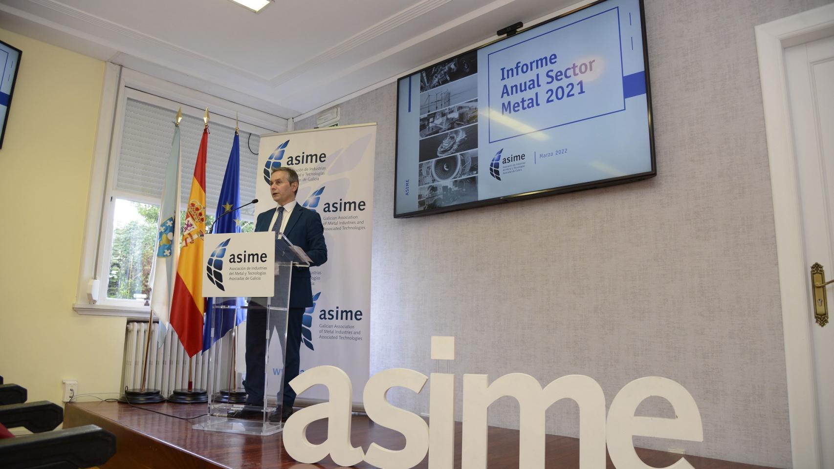 Enrique Mallón, secretario general de Asime.