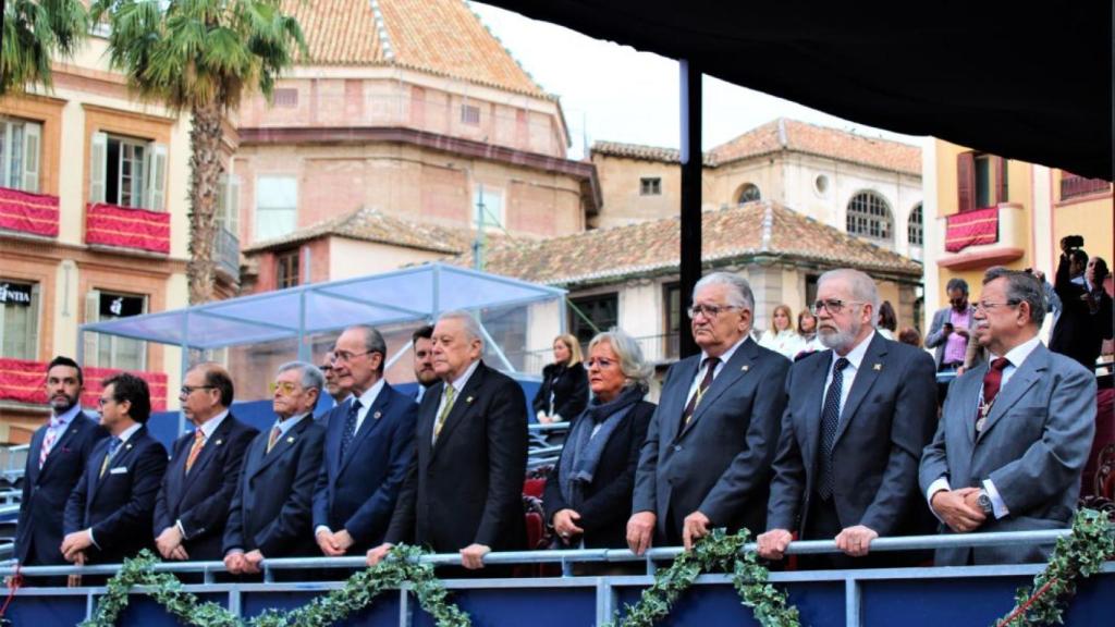 La presidencia de la tribuna principal durante el Domingo de Resurrección de 2019.