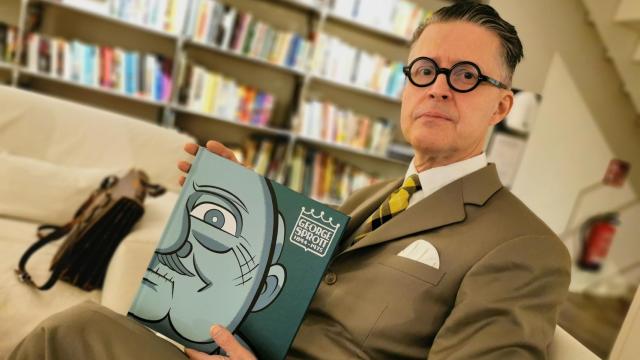 El dibujante Seth, de visita en Madrid para presentar 'George Sprott' (Salamandra Graphic). Foto: Fernando D. Quijano