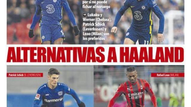 La portada del periódico Mundo Deportivo (sábado, 12 de marzo del 2022)