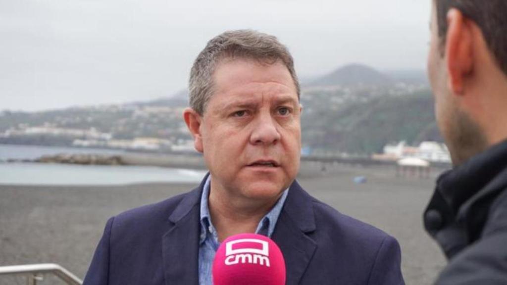 Emiliano García-Page, presidente de Castilla-La Mancha, este sábado en La Palma.