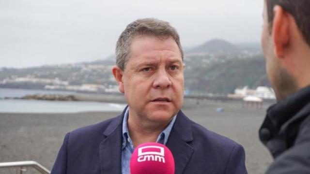 Emiliano García-Page, presidente de Castilla-La Mancha, este sábado en La Palma.