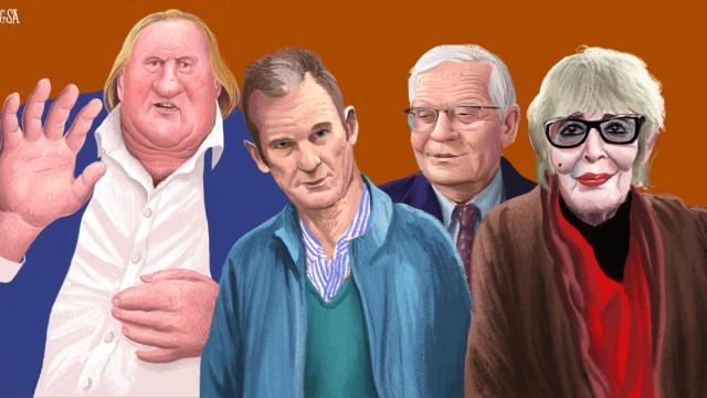 Josep Borrell, Concha Velasco, Gerard Depardieu e Iñaki Urdangarin.