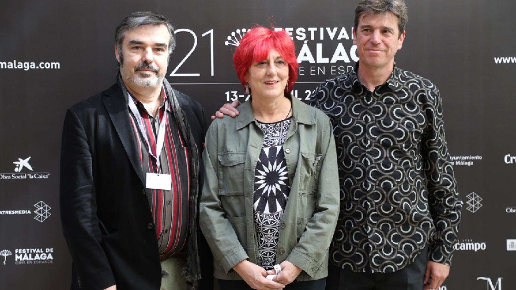 Regina Álvarez Lorenzo, José Antonio Hergueta y Javier Ojeda, en una imagen de archivo.