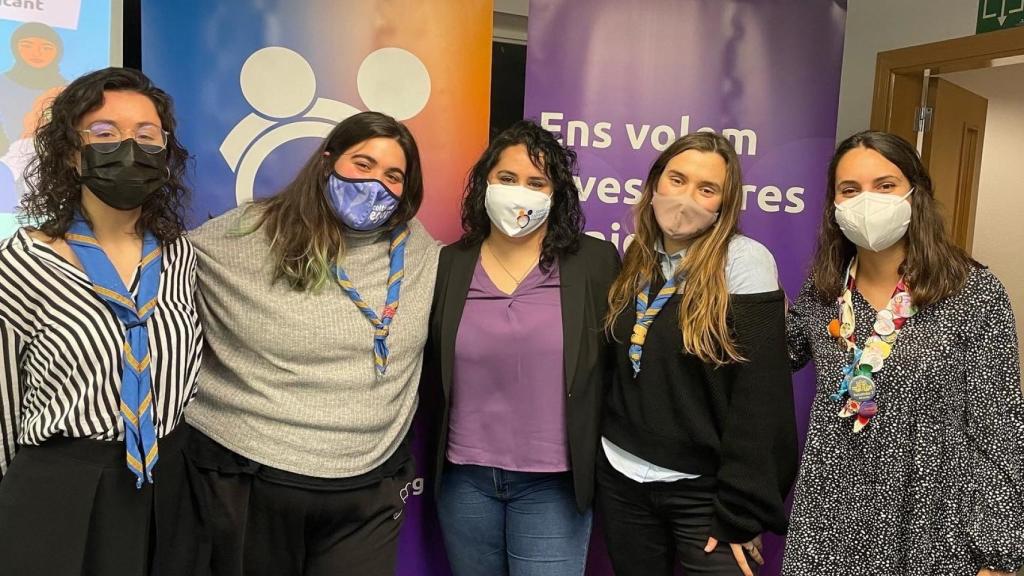 Alejandra Richart, Pilar Castro, Claudia Muñoz, Irene Pina y María Vicedo.