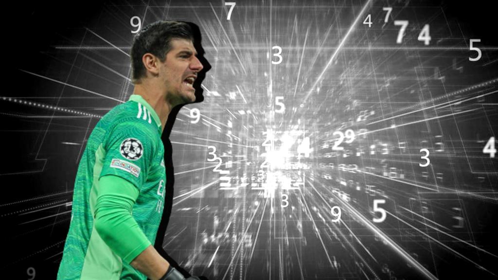 Thibaut Courtois, en un fotomontaje.