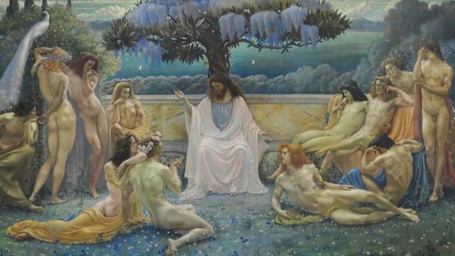 'La escuela de Platón', pintura de Jean Delville