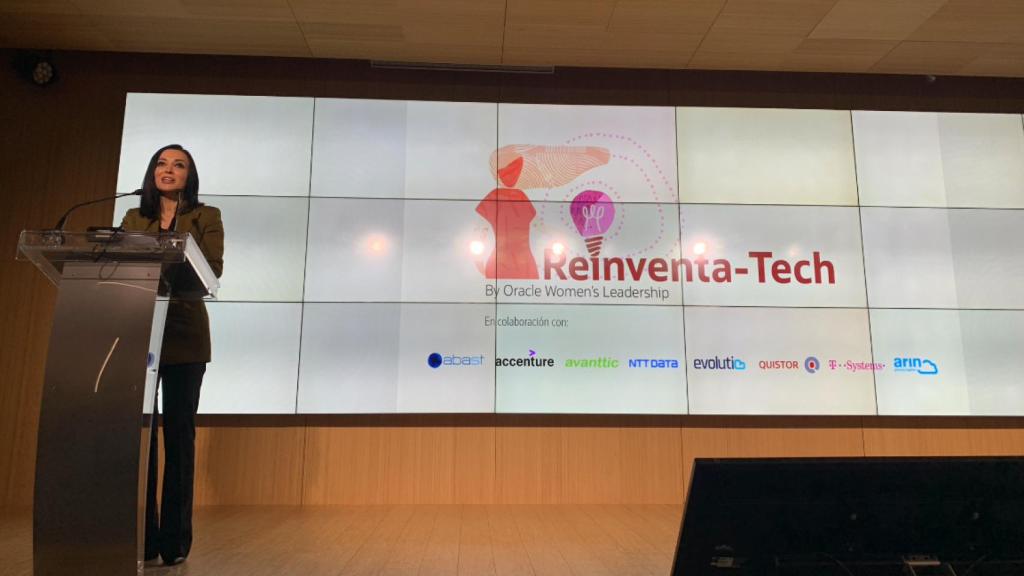 Cruz Sánchez de Lara durante el acto de clausura del evento Reinventa-Tech