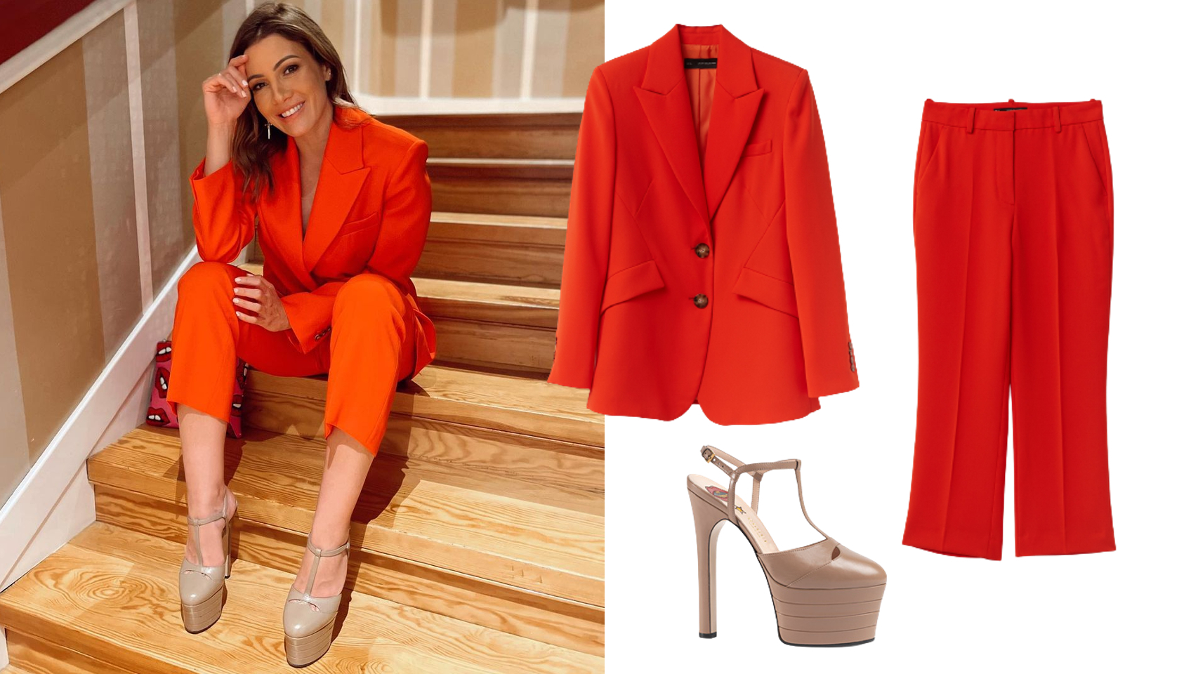 Hazte con el traje y los exclusivos zapatos de Virginia Troconis.