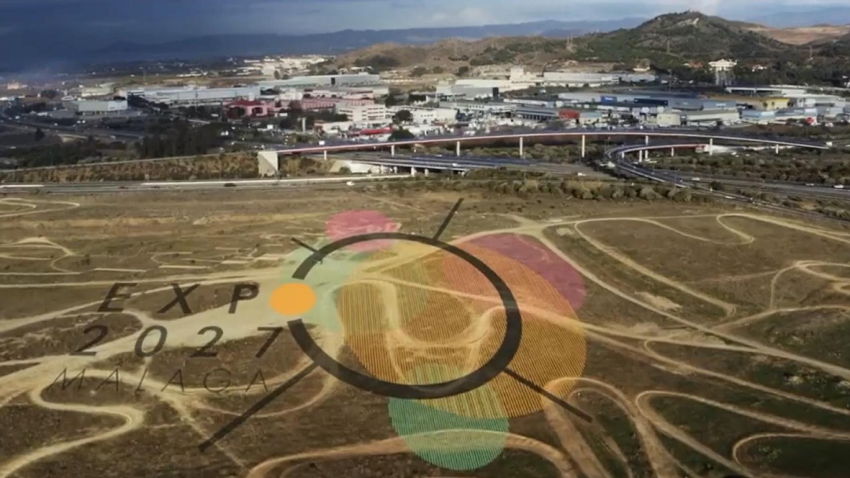 Fotograma del vídeo de la candidatura de Málaga a la Expo 2027.