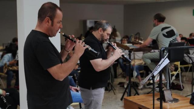 Ensayo general de la banda Sinfónica de Arroyo