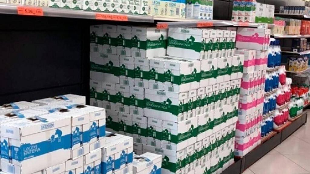 Un pasillo de Mercadona.