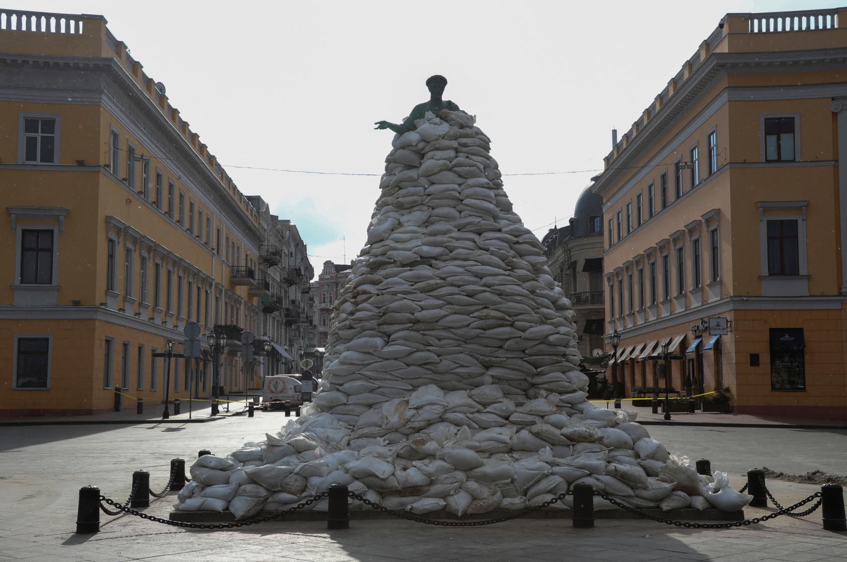 El monumento del duque de Richelieu en Odesa.