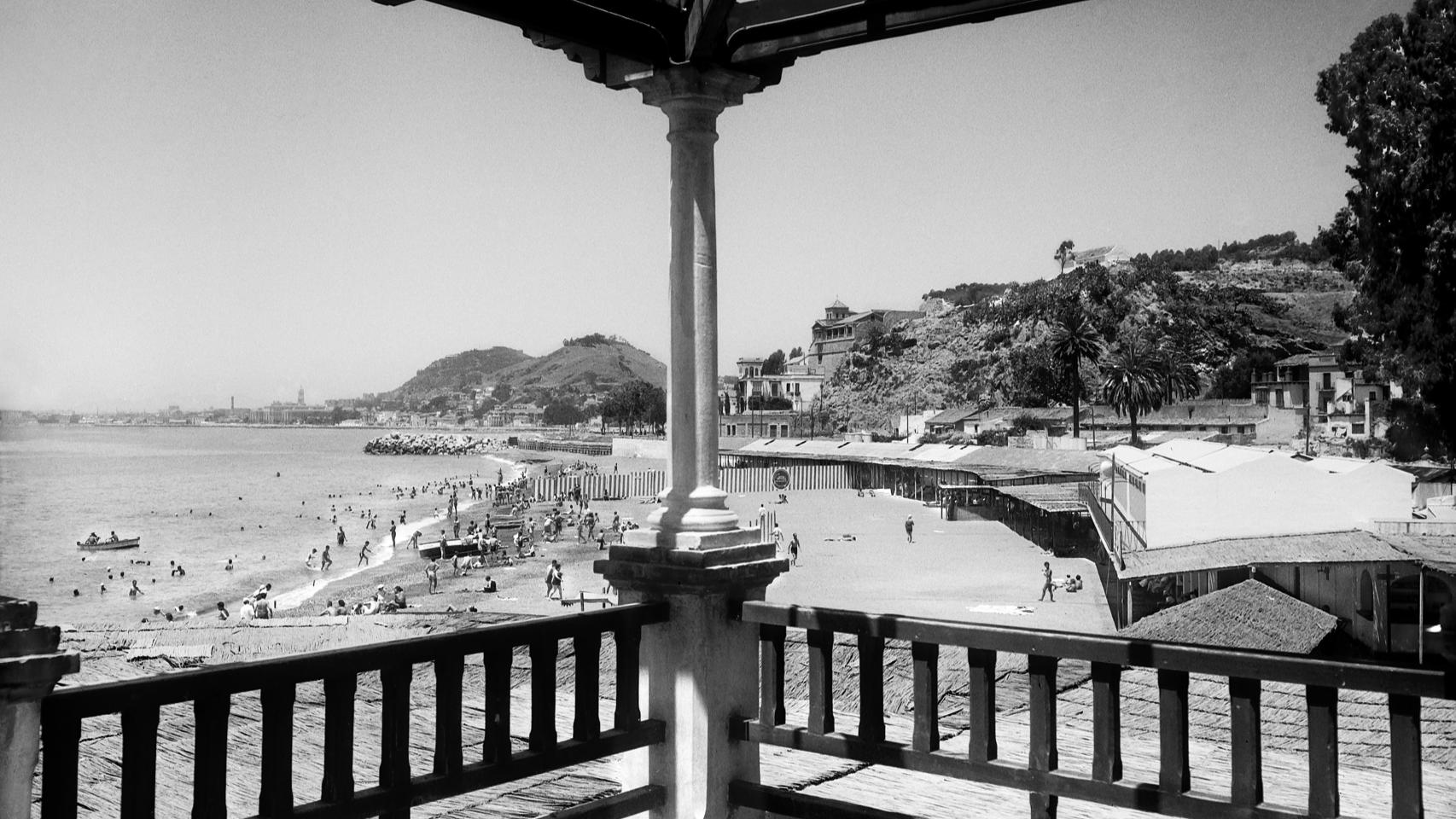 Imagen histórica de los Baños del Carmen.