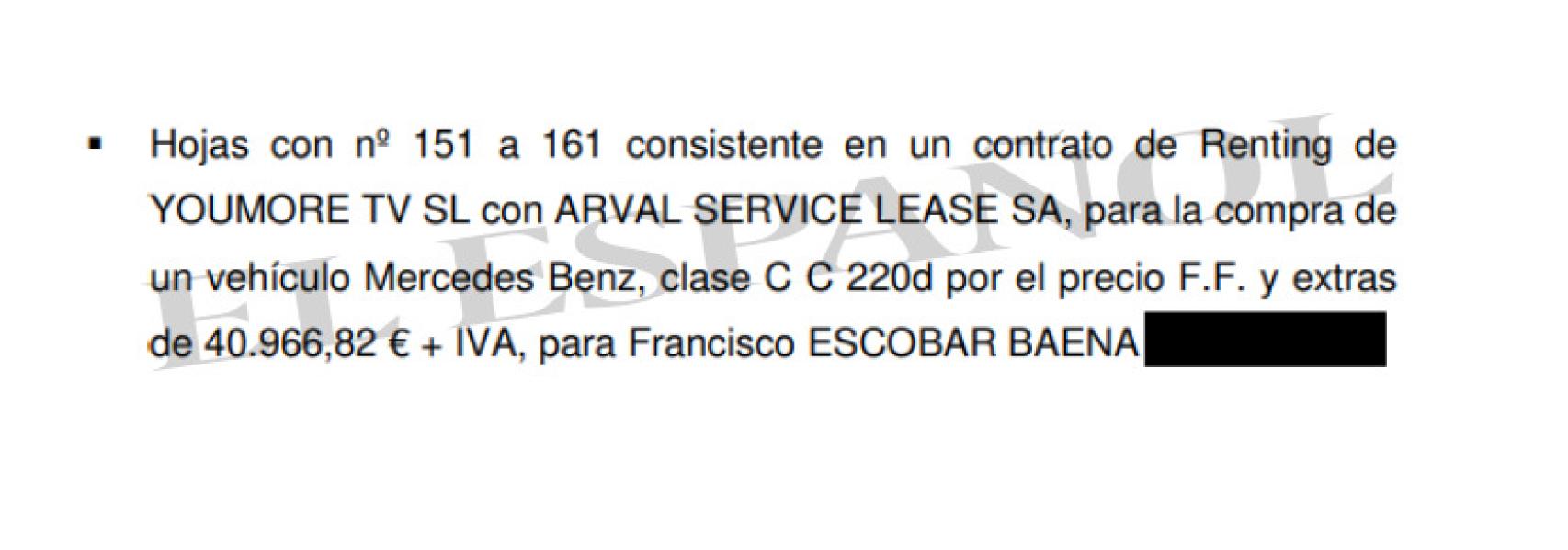 Informe de la Guardia Civil.