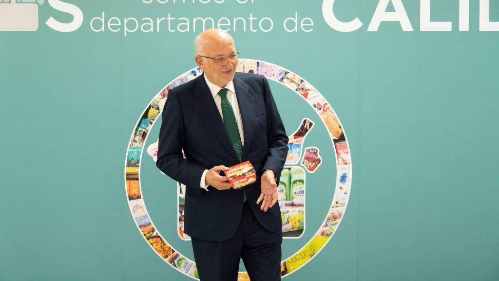 Juan Roig  durante la rueda de prensa