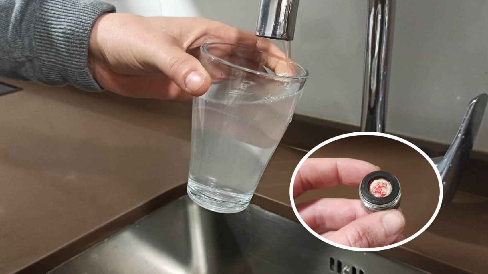 La cal invade el agua en un municipio vallisoletano