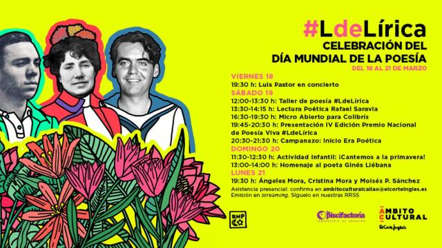 Actividades para celebrar el Día Mundial de la Poesía en Ámbito Cultural