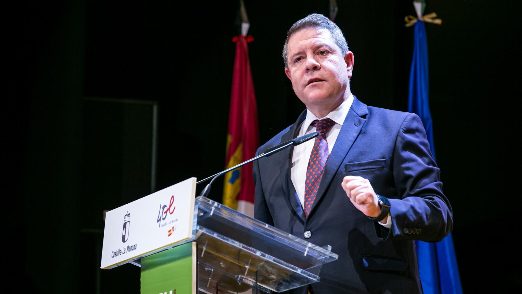 Emiliano García-Page, presidente de Castilla-La Mancha. Foto: JCCM