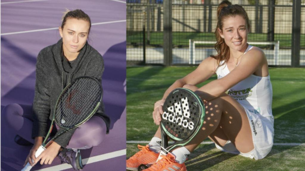 A la izquierda la tenista Paula Badosa y a la derecha la jugadora de pádel Marta Ortega.