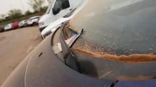 La calima dejó este martes imágenes como esta en Toledo.