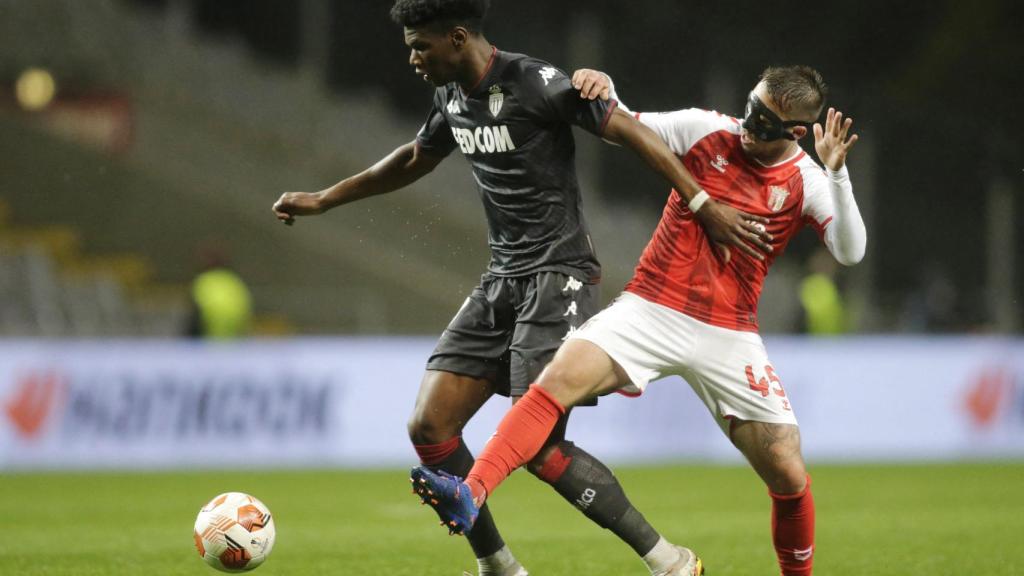 Aurélien Tchouameni, durante un partido de Europa League.
