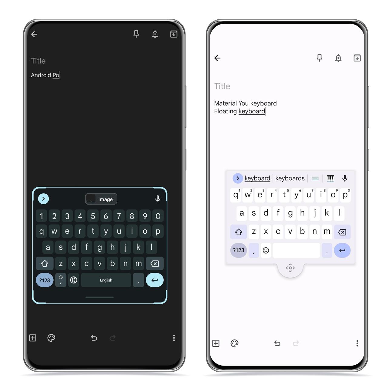 Gboard teclado flotante con Material You