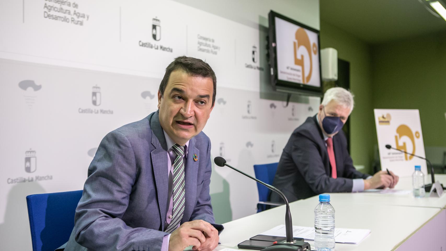 Francisco Martínez Arroyo, en primer plano, y Antonio Martínez