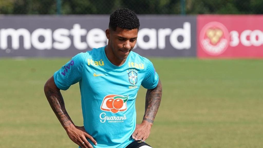 Vinicius Tobias, con la selección brasileña.