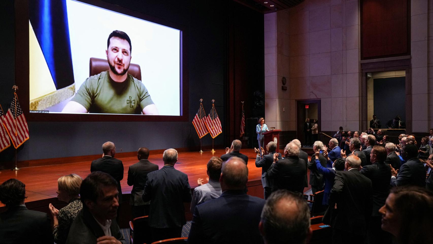 Zelenski ante los congresistas de EEUU. Reuters