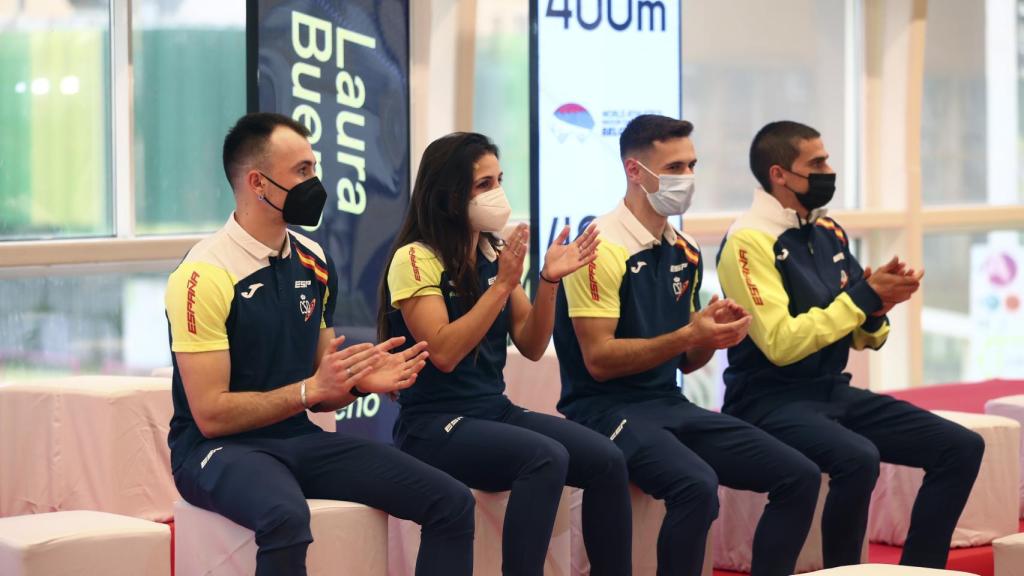 Bernat Canet, Maribel Pére, Manuel Guijarro y Bruno Hortelano.