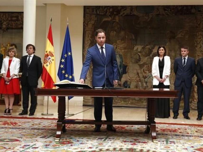 Borja Cabezón, durante su nombramiento como asesor de Pedro Sánchez.