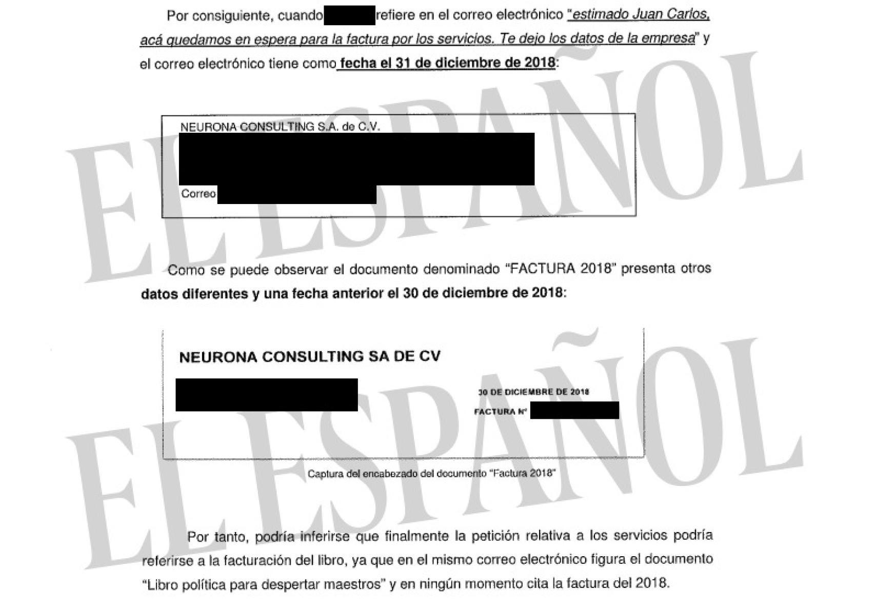 Informe de la UDEF.