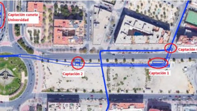 El complejo inundable 'Vía Parque' en la zona norte de Alicante.
